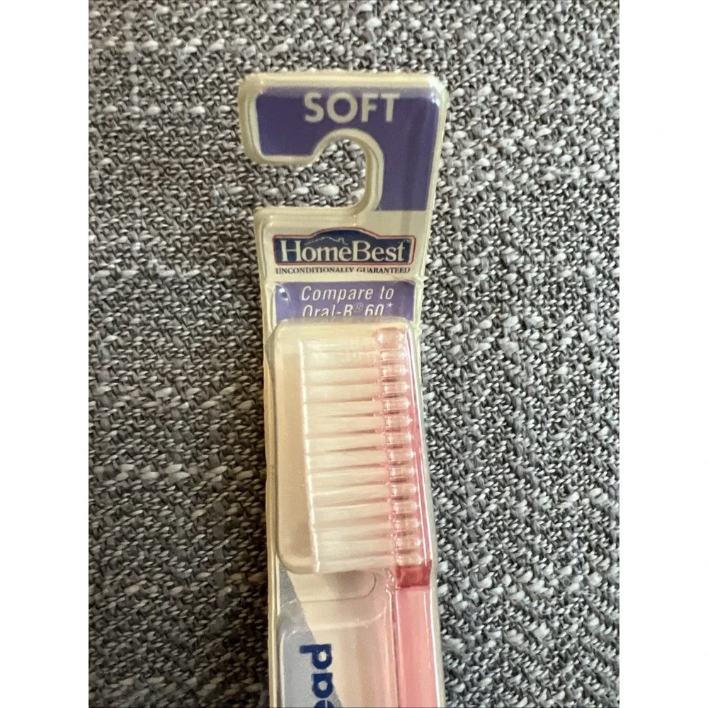Vintage Homebest Toothbrush, Soft Full Head, Pink  - NEW